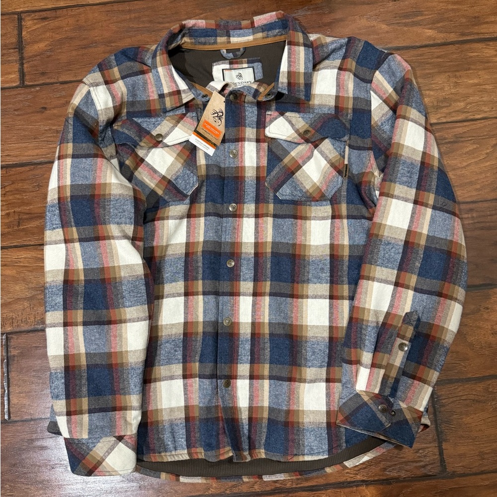 Men's Archer Thermal Lined Flannel Shirt Jacket 2X Legendary Whitetails